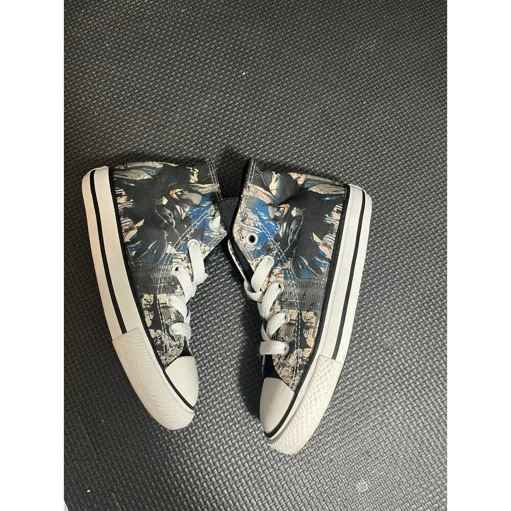 Converse x dc comics Batman Dark Knight sneakers kids size 9C toddler shoes‎